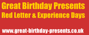 Great Birthday Presents, Red Letter Days, Experience Days, Gift Ideas